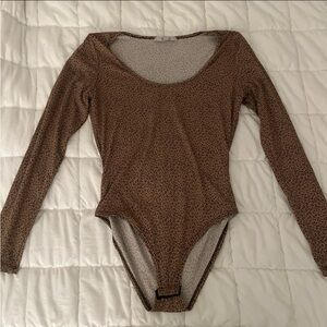 Gaze Leopard Print Bodysuit